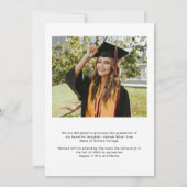 写真卒業 案内状 (裏面)