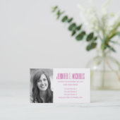 写真卒業|華やかな花 コーリングカード (スタンド正面)