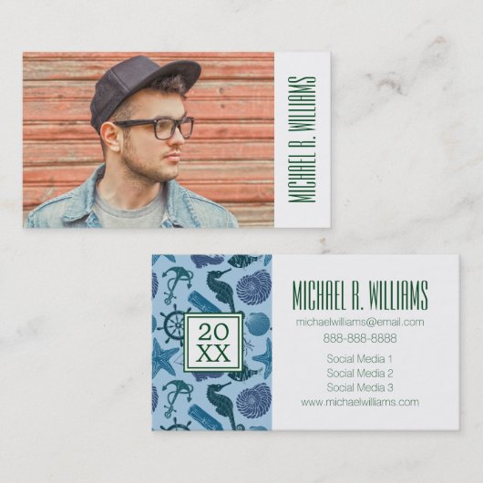 写真卒業|青航海のの影 コーリングカード (正面/裏面)