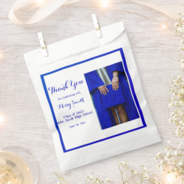 写真卒業、2023クラス青ありがとうFa フェイバーバッグ