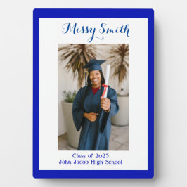 写真卒業、2023年クラス青 フォトプラーク