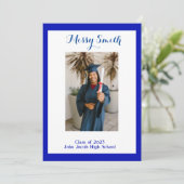 写真卒業、2023年クラス青 招待状 (スタンド正面)