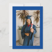 写真卒業、2023年クラス青 招待状 (裏面)