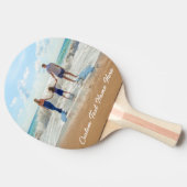 写真卓球ラケットとカスタム文字 卓球ラケット (横)