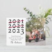 写真取り消し線2023年新年おもしろい再挑戦 シーズンカード (スタンド正面)