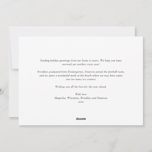 写真取り消し線2023年新年おもしろい再挑戦 シーズンカード (裏面)