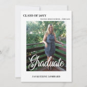 写真台本 卒業発表 招待状 (正面)