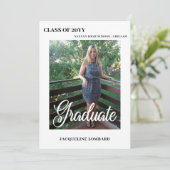 写真台本 卒業発表 招待状 (スタンド正面)