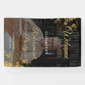 写真台本 引退パーティー ゴールド 横断幕 (横)