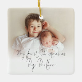 写真名の年初めてのクリスマスビッグブラザーセラミ セラミックオーナメント