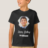 写真名バースデーボーイブラック Tシャツ (正面)