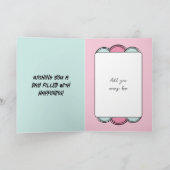 写真名ピンクミント18th birthdayを追加 カード (内部)