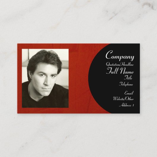 写真名刺の追加 名刺 (正面)