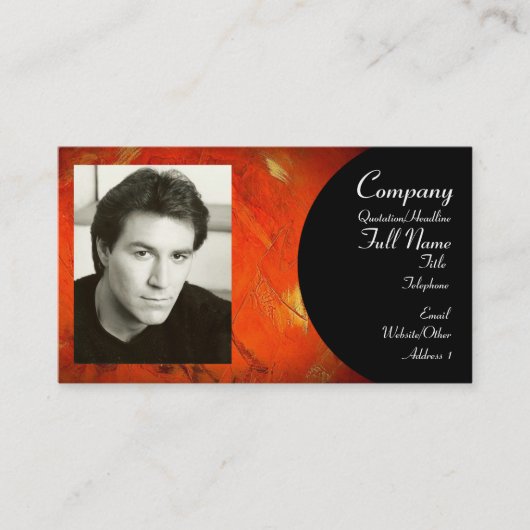 写真名刺の追加 名刺 (正面)