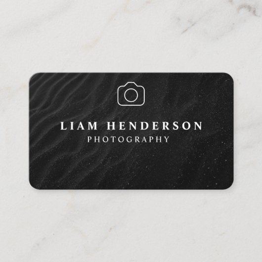 写真名刺白黒写真家 名刺 (正面)