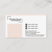 写真名刺 名刺 (裏面)