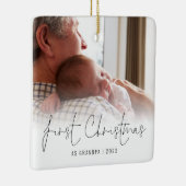 写真名年初めてのクリスマスおじいちゃん セラミックオーナメント (右)