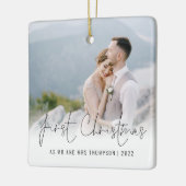 写真名年初めてのクリスマスミセス セラミックオーナメント (左)