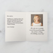 写真名年齢文字料理恋人シェフ誕生日 カード (内部)