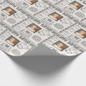 写真名年齢文字最高の調理師誕生日 ラッピングペーパー (角)