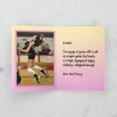写真名気持ちスポーツテーマバレーボール カード (内部)