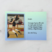 写真名気持ちスポーツテーマバレーボール カード (内部)