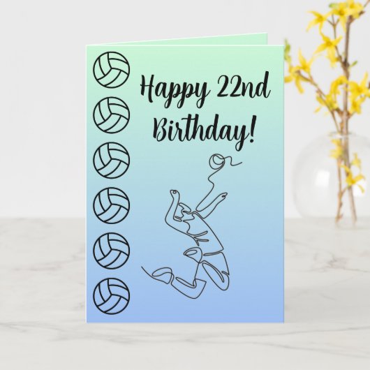 写真名気持ちスポーツテーマバレーボール カード (黄色い花)