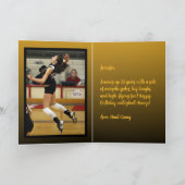 写真名気持ちスポーツテーマバレーボール カード (内部)