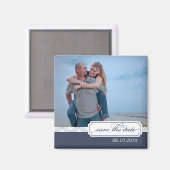 写真名門私立校風のマグネットの日付を保存 マグネット (正面/裏面)