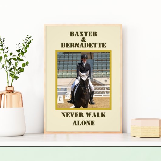 写真名馬の所有者の恋人 フォトプリント           