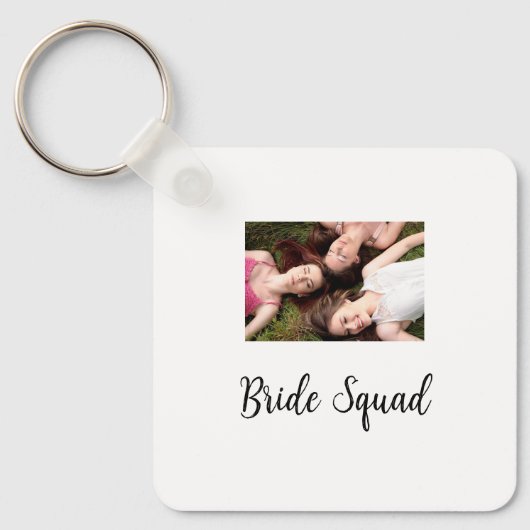 写真名bridesmaid squad花嫁パーティーの追加 キーホルダー (正面)