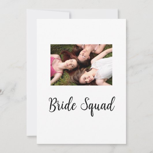 写真名bridesmaid squad花嫁パーティーの追加 シーズンカード (正面)