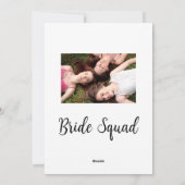 写真名bridesmaid squad花嫁パーティーの追加 シーズンカード (裏面)