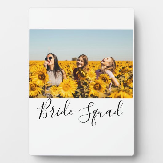 写真名bridesmaid squad花嫁パーティーの追加 フォトプラーク (正面)