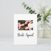 写真名bridesmaid squad花嫁パーティーの追加 ポストカード (スタンド正面)