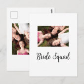 写真名bridesmaid squad花嫁パーティーの追加 ポストカード (正面/裏面)