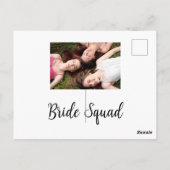 写真名bridesmaid squad花嫁パーティーの追加 ポストカード (裏面)