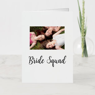 写真名bridesmaid squad花嫁パーティーの追加 箔シーズンカード