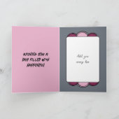 写真名gray magenta 30th birthdayを追加 カード (内部)