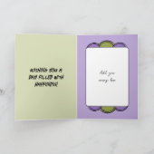 写真名purple green 21st birthdayを追加 カード (内部)