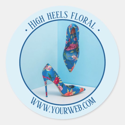 写真商品プロモーションステッカー ラウンドシール (正面)