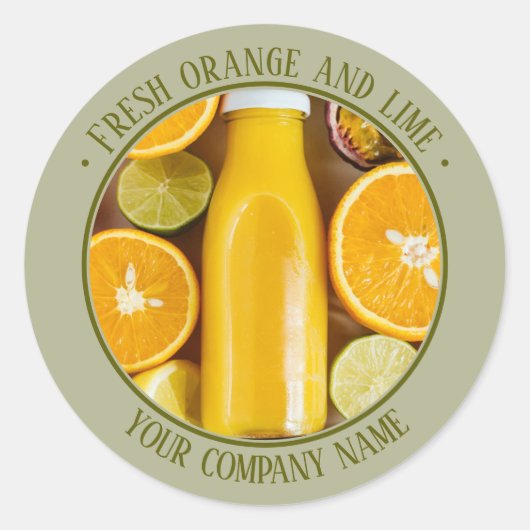 写真商品プロモーションステッカー ラウンドシール (正面)