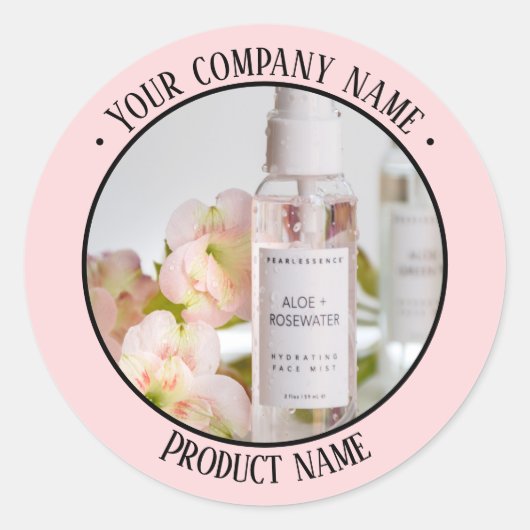 写真商品プロモーションステッカー ラウンドシール (正面)