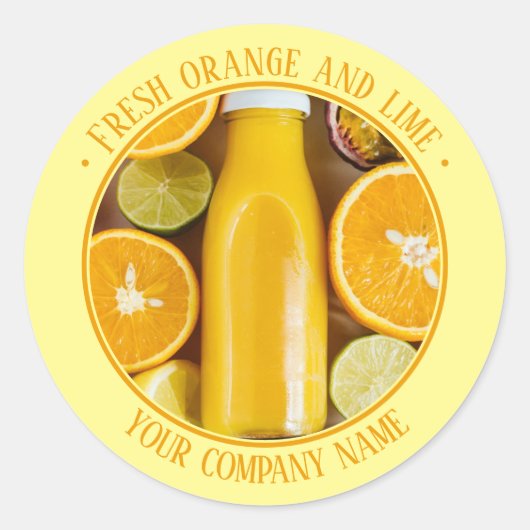 写真商品プロモーションステッカー ラウンドシール (正面)