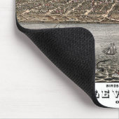 写真地図クリーブランド – オハイオ州 – 1877 マウスパッド (コーナー)