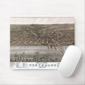 写真地図クリーブランド – オハイオ州 – 1877 マウスパッド (マウス)