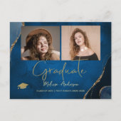 写真大学院エレガントネイビー・ブルー発表 ポストカード (正面)