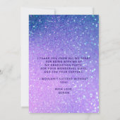 写真大学院ガーリー8年生タイポグラフィ サンキューカード (裏面)