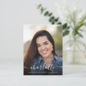 写真大学院スクリプト卒業パーティー招待状 招待状 (スタンド正面)