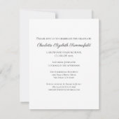 写真大学院スクリプト卒業パーティー招待状 招待状 (裏面)